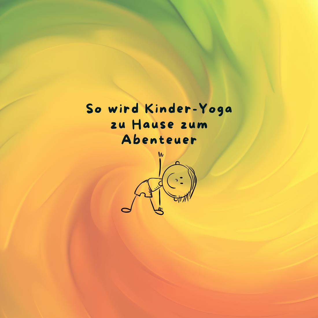 Kind übt Kinder Yoga zu Hause mit TOCKI-Yoga-Karten