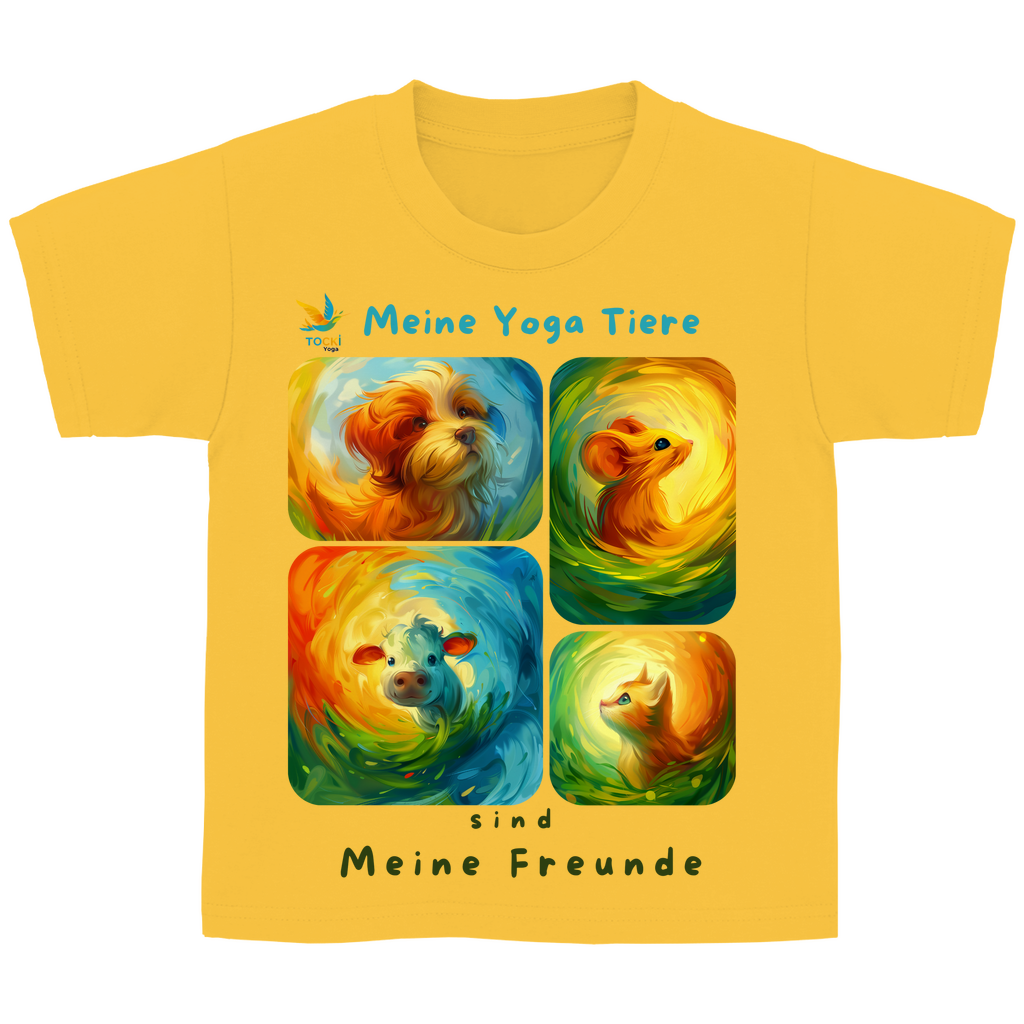 Kinder T-Shirt "Yogatiere sind meine Freunde"