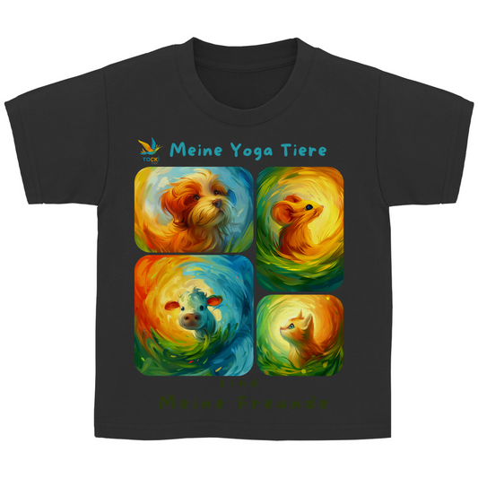 Yoga Kleidung T-Shirt "Yogatiere sind meine Freunde"