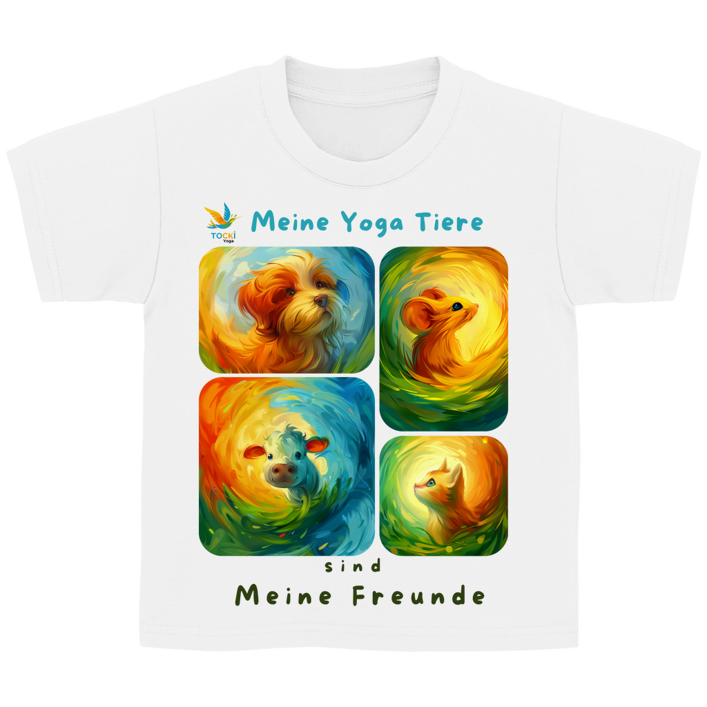 Kinder T-Shirt "Yogatiere sind meine Freunde"