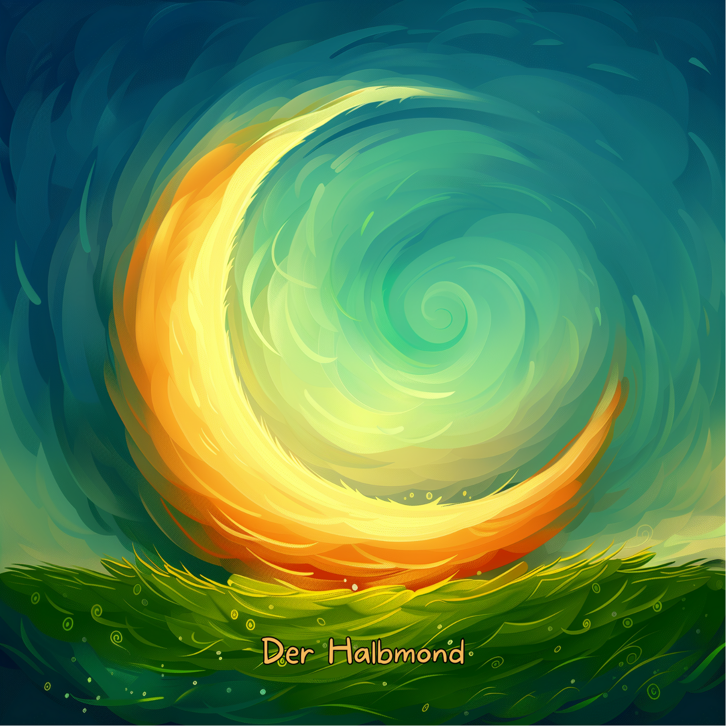 Kinderyogamatte Mond + Kinderyogakarten Set (B-Ware)