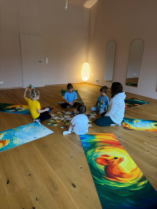 Yogamatte für Kinder Motiv Maus