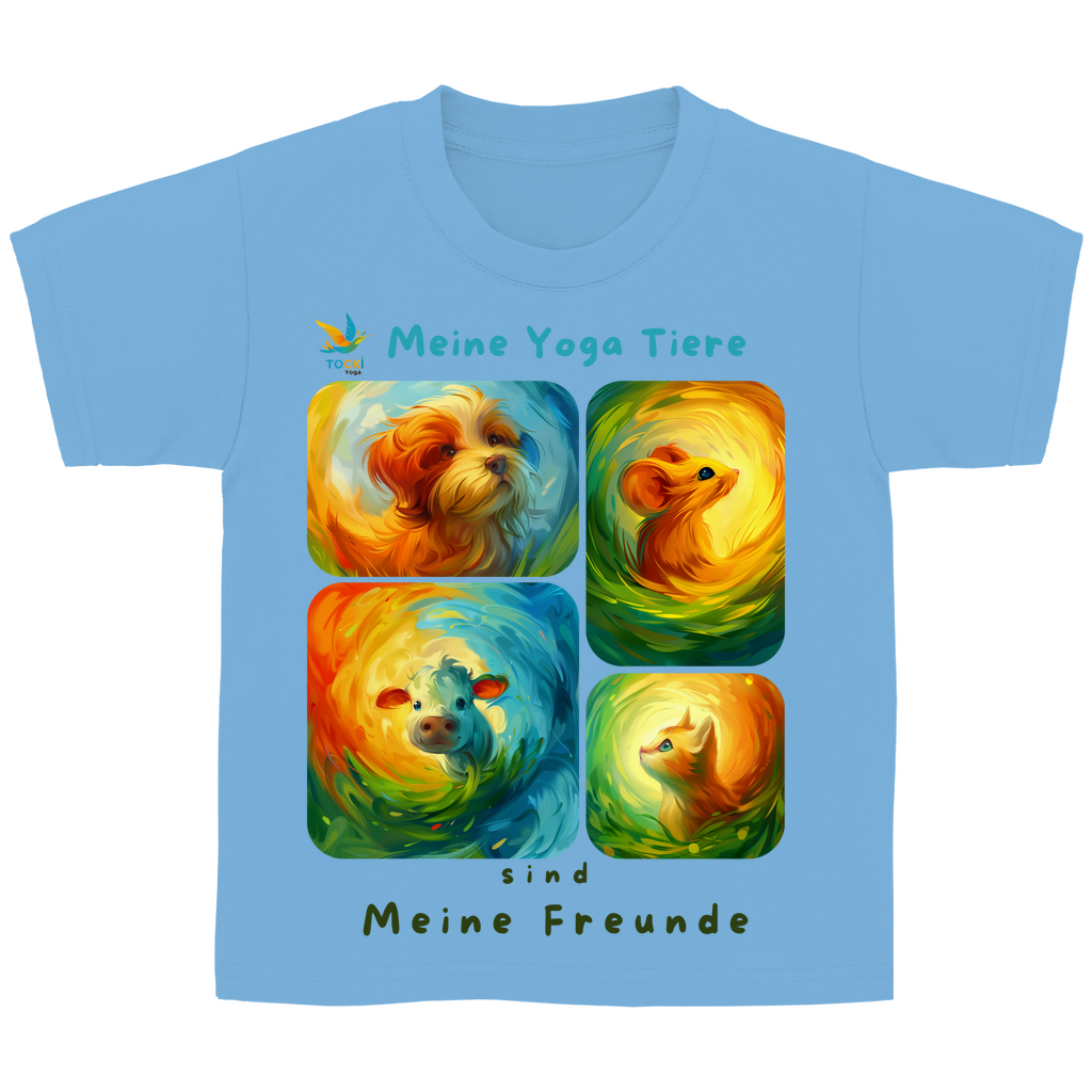 Kinder T-Shirt "Yogatiere sind meine Freunde"