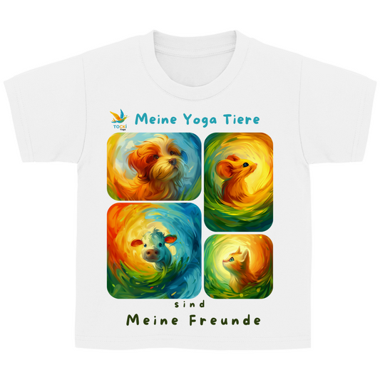 Kinder T-Shirt "Yogatiere sind meine Freunde"